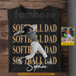 Personalized Softball Dad Daughter T-shirt, Softball Dad Sport Tees Father's Day Gift For Softball Lovers