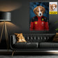 Personalized Ferarri Dog Canvas Painting, Every Great Racer Has Four Paws Wall Art Decor, Poster Gift For Dog Lover, Racing Lover