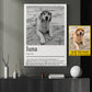 Personalized Dog Canvas Painting, A Heart With Four Legs Wall Art Decor, Poster Gift For Dog Lover