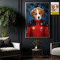 Personalized Ferarri Dog Canvas Painting, Every Great Racer Has Four Paws Wall Art Decor, Poster Gift For Dog Lover, Racing Lover