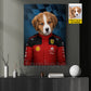 Personalized Ferarri Dog Canvas Painting, Every Great Racer Has Four Paws Wall Art Decor, Poster Gift For Dog Lover, Racing Lover