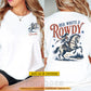 Personalized July 4th Cowgirl Two-sided T-shirt, Red, White & Rowdy Tees Independence Day Gift For Cowgirls