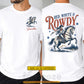 Personalized July 4th Cowgirl Two-sided T-shirt, Red, White & Rowdy Tees Independence Day Gift For Cowgirls