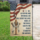 July 4th God USA Garden Flag & House Flag, As For Me And My House Outdoor Decor, Independence Day Yard Flag Gift For Christian