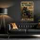 Funny Cat Canvas Painting, What Day Is Today Wall Art Decor, Poster Gift For Cat Lovers