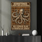 Funny Quote Octopus Canvas Painting, Sometimes I Wish I Was An Octopus Wall Art Decor, Poster Gift For Octopus Lover