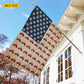 July 4th Farm Tractor USA Garden Flag & House Flag, Stars Stripes And Tractor Tires Outdoor Decor, Independence Day Yard Flag Gift For Tractor Lover