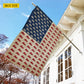 July 4th Snowmobile USA Garden Flag & House Flag, Stars Stripes And Snow Trails Outdoor Decor, Independence Day Yard Flag Gift For Snowmobiling Lover