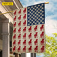 July 4th Pitbull Dog USA Garden Flag & House Flag, Strong Loyal Free Pitbull Patriotic Outdoor Decor, Independence Day Yard Flag Gift For Pitbull Lover