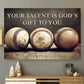 Your Talent Is God's Gift To You, Baseball Canvas Painting, Wall Art Decor - Poster Gift For Baseball Lovers