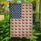 July 4th Labrador Dog USA Garden Flag & House Flag, Stars Stripes And Labrador Pride Outdoor Decor, Independence Day Yard Flag Gift For Labrador Retriever Lover