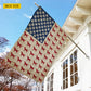 July 4th Labrador Dog USA Garden Flag & House Flag, Stars Stripes And Labrador Pride Outdoor Decor, Independence Day Yard Flag Gift For Labrador Retriever Lover