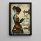 Reading Girl Canvas Painting, Just A Girl Who Loves Books Wall Art Decor, Poster Gift For Book Lover