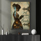 Reading Girl Canvas Painting, Just A Girl Who Loves Books Wall Art Decor, Poster Gift For Book Lover