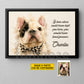 Personalized Dog Loss & Memories Canvas Painting, If Love Alone Could Have Kept You Here Wall Art Decor, Poster Gift For Dog Lovers