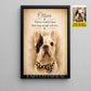 Personalized Dog Loss Keepsake & Memories Canvas Painting, Forever Wouldn't Have Been Long Enough With You Wall Art Decor, Poster Gift For Dog Lover