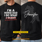 Funny Personalized Horse Dad Daughter Two-sided T-shirt, I'm A Horse Dad Tees Father's Day Gift For Horse Dad