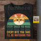 Funny Personalized Cat T-shirt, Every Snack You Make Vintage Tees Gift For Cat Lovers