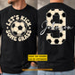 Funny Personalized Soccer Two-sided T-shirt, Let's Kick Some Grass Sport Tees Gift For Soccer Lover