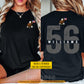 Personalized Soccer Two-sided T-shirt, USA Soccer Spirit Sport Tees Gift For Soccer Lover