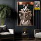 Funny Personalized Toilet Dog Canvas Painting, The Daily Dog Wall Art Decor, Restroom Poster Gift For Dog Lover