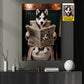 Funny Personalized Toilet Dog Canvas Painting, The Daily Dog Wall Art Decor, Restroom Poster Gift For Dog Lover