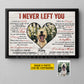Personalized Dog Loss Keepsake & Memories Canvas Painting, I Never Left You Wall Art Decor, Poster Gift For Dog Lovers
