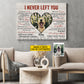 Personalized Dog Loss Keepsake & Memories Canvas Painting, I Never Left You Wall Art Decor, Poster Gift For Dog Lovers