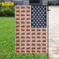 July 4th Firefighter USA Garden Flag & House Flag, Courage Runs Red Firefighter Patriotic Outdoor Decor, Independence Day Yard Flag Gift For Firefighter Lover