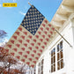 July 4th Trucker USA Garden Flag & House Flag, Freedom Runs On Eighteen Wheels Outdoor Decor, Independence Day Yard Flag Gift For Trucker Lover