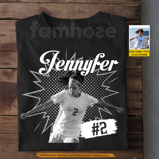 Personalized Soccer T-shirt, Your Soccer Star Sports Tees Gift For Soccer Lover