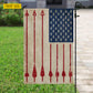 July 4th Bow Hunting USA Garden Flag & House Flag, Stars Stripes And Broadheads Outdoor Decor, Independence Day Yard Flag Gift For Bow Hunting Lover