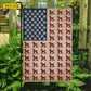 July 4th Poodle Dog USA Garden Flag & House Flag, Freedom Paws And Poodle Love Outdoor Decor, Independence Day Yard Flag Gift For Poodle Lover