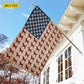 July 4th Beagle Dog USA Garden Flag & House Flag, Beagle Pride Wrapped In American Spirit Outdoor Decor, Independence Day Yard Flag Gift For Beagle Lover