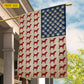 July 4th Beagle Dog USA Garden Flag & House Flag, Beagle Pride Wrapped In American Spirit Outdoor Decor, Independence Day Yard Flag Gift For Beagle Lover