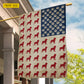 July 4th Rottweiler Dog USA Garden Flag & House Flag, Strength Loyalty And Freedom Outdoor Decor, Independence Day Yard Flag Gift For Rottweiler Lover