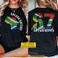 Personalized South Africa Soccer Team Two-sided T-shirt, Carry Your South African Roots Sport Tees Gift For South Africa Soccer Team Lover