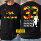 Personalized Ghana Soccer Team Two-sided T-shirt, Play For Ghana Sport Tees Gift For Ghana Soccer Team Lover