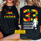 Personalized Ghana Soccer Team Two-sided T-shirt, Play For Ghana Sport Tees Gift For Ghana Soccer Team Lover