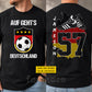 Personalized Germany Soccer Team Two-sided T-shirt, Auf Geht's Deutschland Sport Tees Gift For Soccer Lover