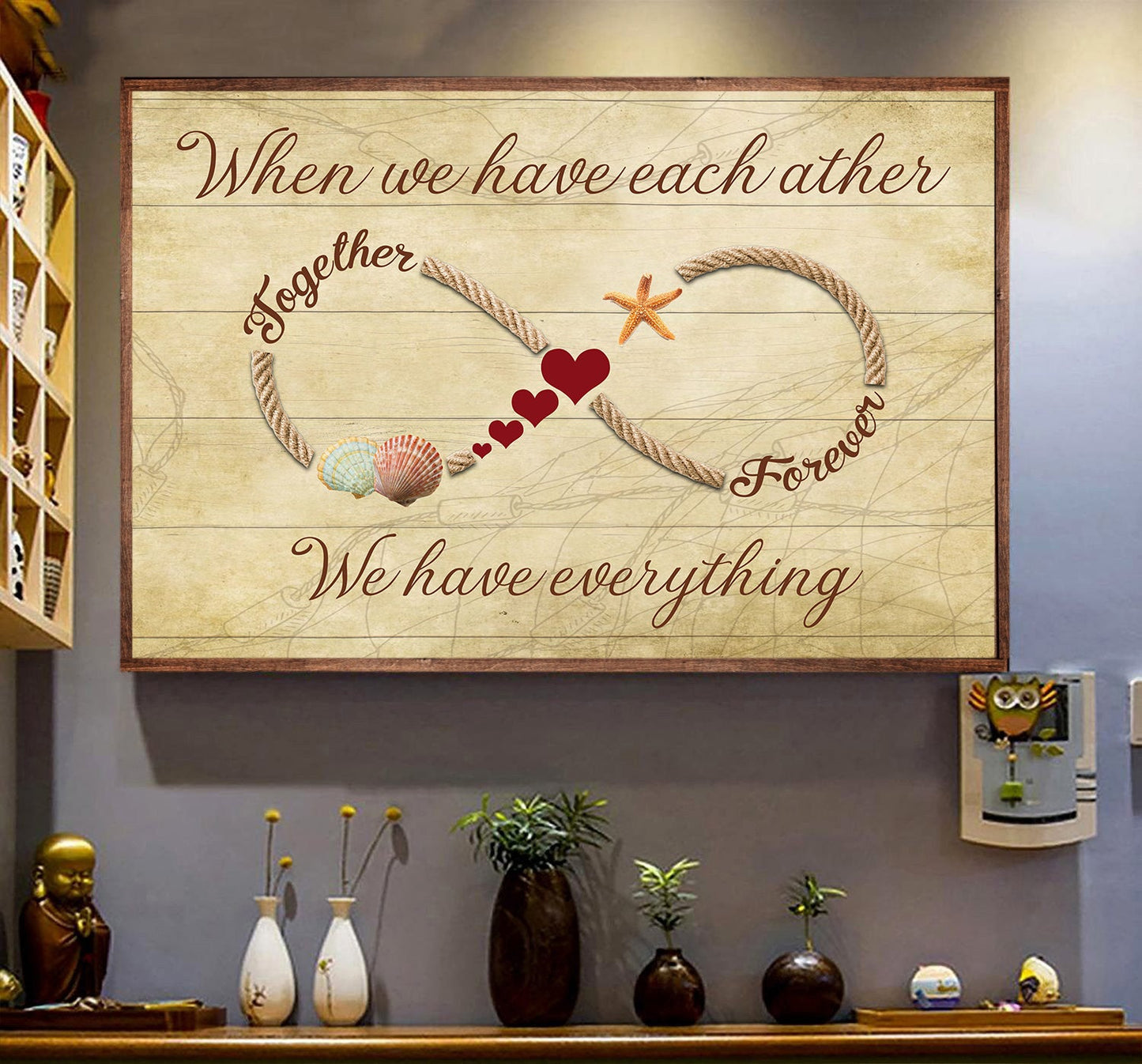 When We Have Each Other Together Forever We Have Everything, Valentine's Day Couple Canvas Painting, Love Wall Art Decor - Valentines Poster Gift