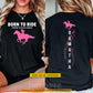 Personalized Horse Riding First Day Of School Two-sided T-shirt, Born To Ride Back To School Tees, Student Gift For Horse Riding Lover