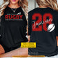 Personalized Rugby First Day Of School Two-sided T-shirt, Born To Play Rugby Back To School Tees, Student Gift For Rugby Lover