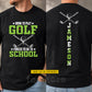 Personalized Golf First Day Of School Two-sided T-shirt, Born To Play Golf Back To School Tees, Student Gift For Golf Lover