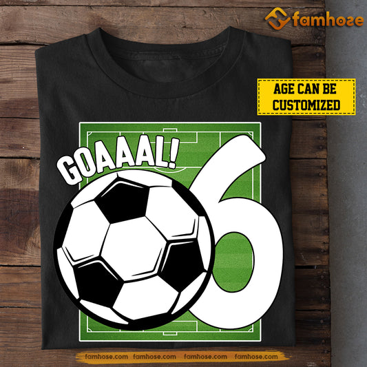 Personalized Birthday Soccer T-shirt, Goaaaal, Gift For Kids Soccer Lovers, Soccer Players