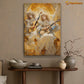 Harmony in the Heavens Celestial Serenade by Angelic Musicians Christmas Canvas Painting, Xmas Wall Art Decor - Christmas Poster Gift