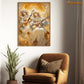 Harmony in the Heavens Celestial Serenade by Angelic Musicians Christmas Canvas Painting, Xmas Wall Art Decor - Christmas Poster Gift
