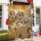 Divine Duet Of The Yuletide, Angel Xmas Garden Flag & House Flag, Christmas Flag Gift For Angel Lovers