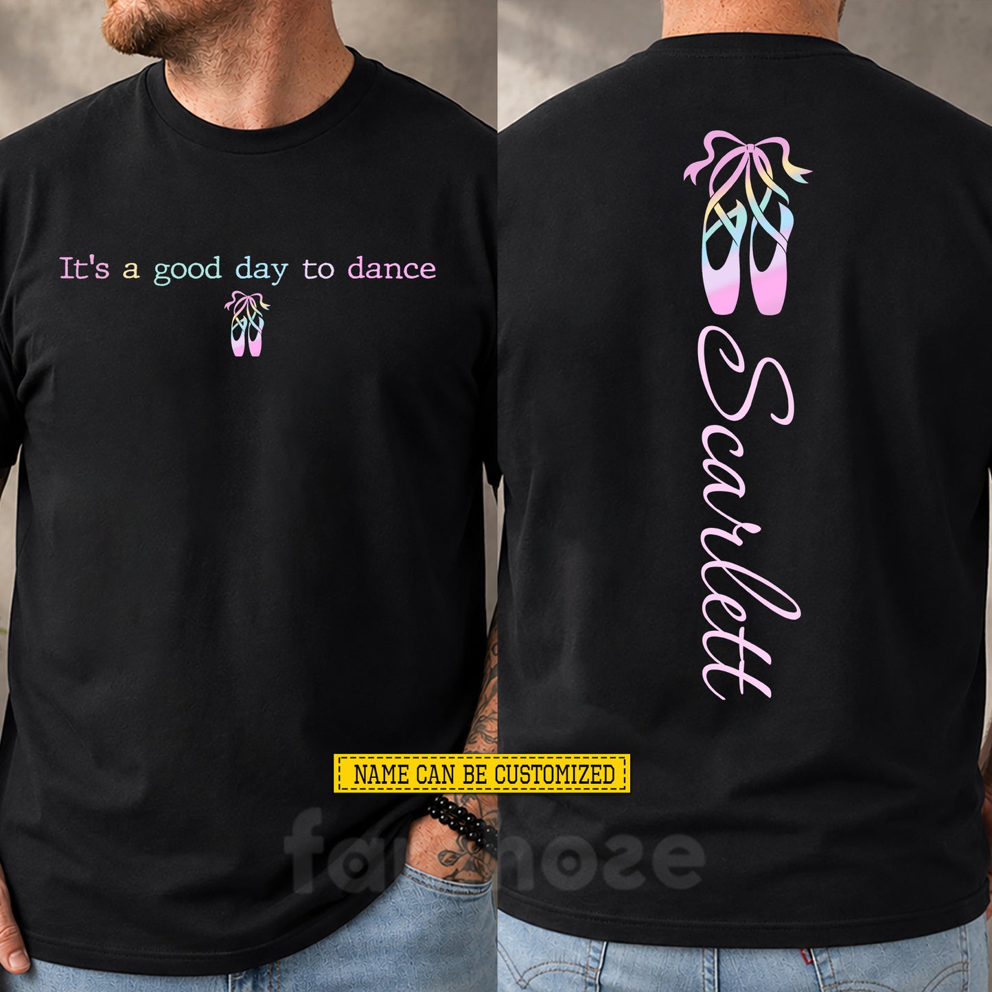 Personalized Ballet Two-sided T-shirt, It's A Good Day To Dance Tees Gift For Ballet Lover