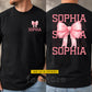 Personalized Cheerleading Two-sided T-shirt, Cheer Loud Wear Pink Tees Gift For Cheerleading Lover